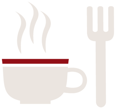 Icon Tasse und Gabel